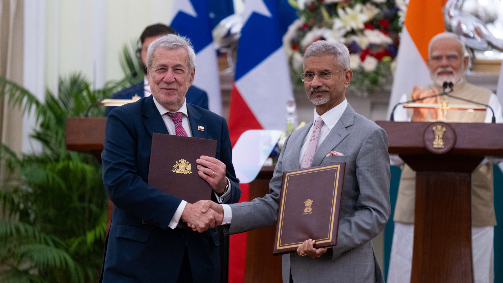 Canciller participa en visita de Estado del Presidente Gabriel Boric a la India donde se anunció inicio de negociación para un Acuerdo de Asociación Económica Integral