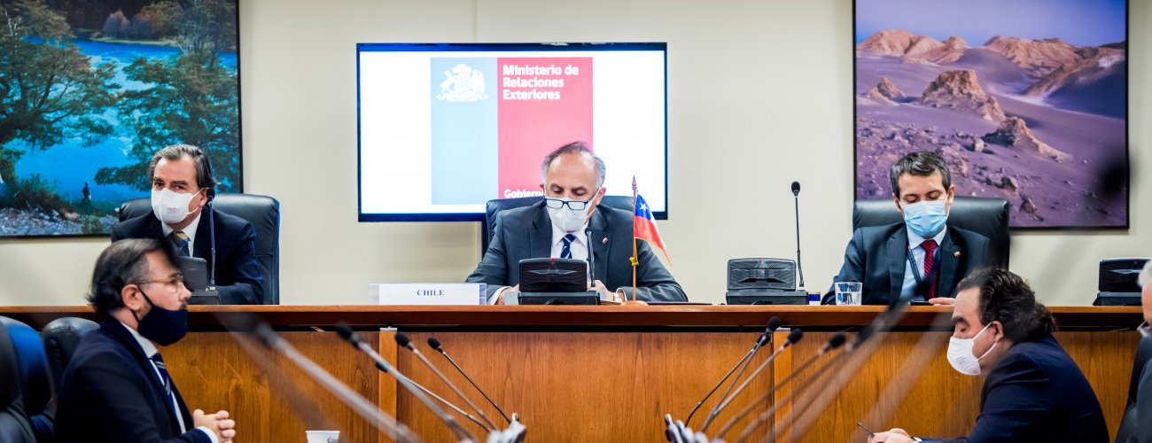 Canciller Ribera sostiene videoconferencia con 25 países en el marco de la Iniciativa de la Franja y la Ruta