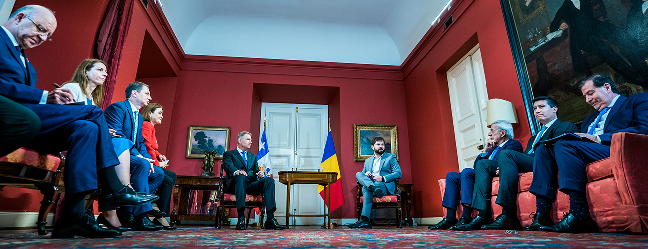 Canciller van Klaveren participa en la visita oficial del Presidente de Rumanía, Klaus Iohannis