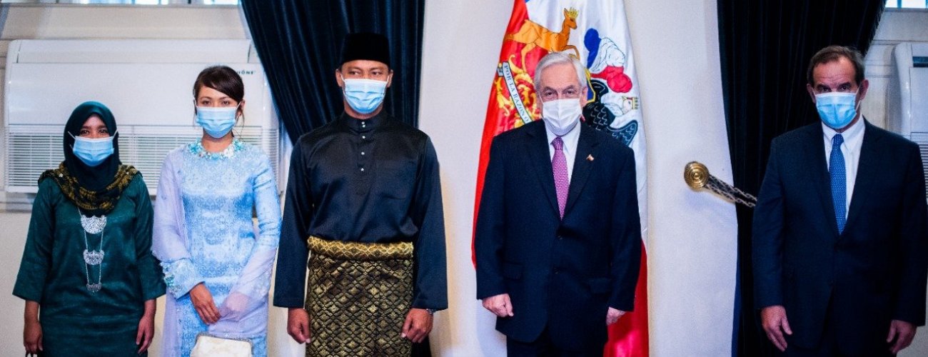 Canciller Allamand acompaña al Presidente Piñera en la recepción de cartas credenciales de nuevos embajadores