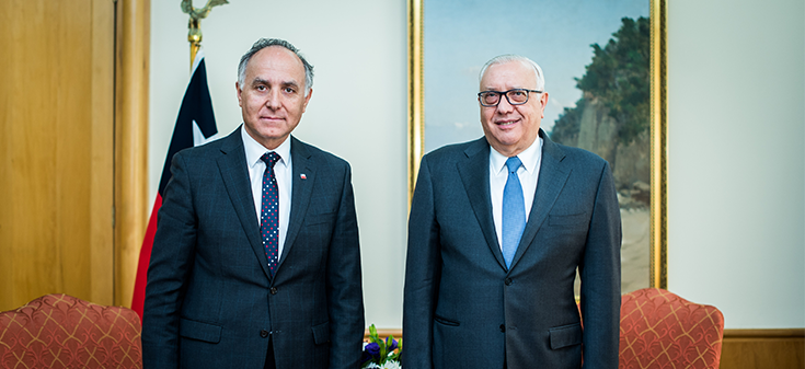 Canciller Ribera presenta a Álvaro Saieh como comisario de Chile para ExpoDubai 2020