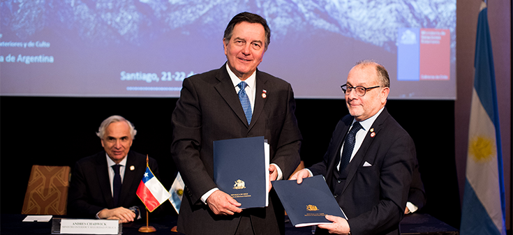 Canciller Ampuero destaca integración de Chile y Argentina al término de IX Reunión Binacional de Ministros