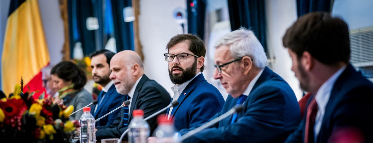 Canciller participa en reunión ampliada con el Rey Felipe y se reúne con su homólogo de Bélgica